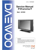 Daewoo DLP-2622 Service Manual предпросмотр