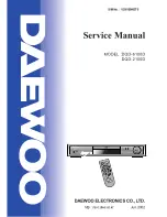 Preview for 1 page of Daewoo DQD-6100D Service Manual