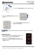 Preview for 7 page of Daewoo Dreamz HEA1931 User Manual