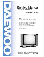 Daewoo DTY-2896 TF Service Manual предпросмотр