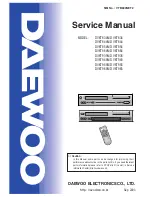 Предварительный просмотр 1 страницы Daewoo DV6T834N Service Manual