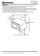 Preview for 6 page of Daewoo Emerald Series User Manual