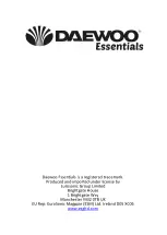 Предварительный просмотр 10 страницы Daewoo Essentials SDA1567 User Manual