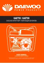 Daewoo GAET50 User Manual preview