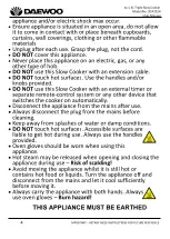 Preview for 4 page of Daewoo SDA1334 User Manual