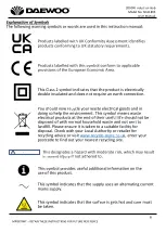 Предварительный просмотр 6 страницы Daewoo SDA1805 User Manual