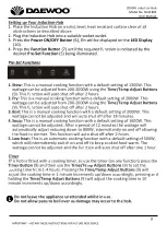 Предварительный просмотр 9 страницы Daewoo SDA1805 User Manual
