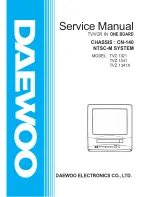 Daewoo TVZ 1341X Service Manual preview