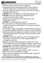 Preview for 3 page of Daewoo ULTRA GLIDE SDA1590 User Manual