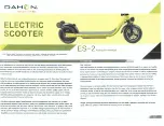Preview for 1 page of DAHON ES-2 Instruction Manual