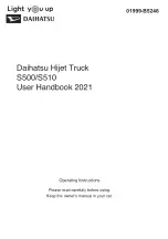 Daihatsu S500 2021 User Handbook Manual preview