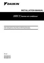 Daikin BS1Q10ACV1B Installation Manual preview