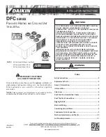 Daikin DFC Series Installation Instructions Manual preview