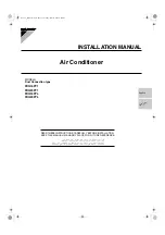 Preview for 1 page of Daikin FDQ16PY1 Installation Manual