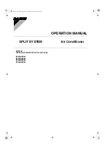 Daikin FFQ25BV1B Operation Manual preview