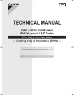 Daikin FT-J series Technical Manual preview