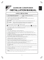 Preview for 7 page of Daikin FTXC20BV1B Installation Manual