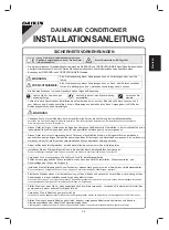 Preview for 63 page of Daikin FTXC20BV1B Installation Manual