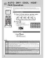 Preview for 12 page of Daikin FTXG20LV1BW Operation Manual