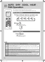 Preview for 12 page of Daikin FTXS20K2V1B Operation Manual