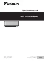 Preview for 1 page of Daikin FTXTA30B2V1BW Operation Manual