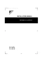 Preview for 1 page of Daikin FUA100AVEB Installation Manual