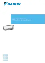 Daikin FXAA15AUV1B Installer And User Reference Manual preview