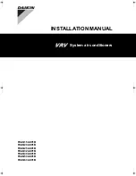 Daikin FXAQ15AUV1B Installation Manual preview