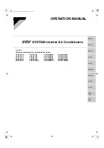 Preview for 1 page of Daikin FXCQ20MVE Operation Manual