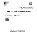 Daikin FXFQ12MVJU Operation Manual preview