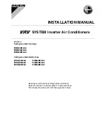 Preview for 1 page of Daikin FXMQ30MVJU Installation Manual