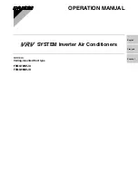 Preview for 1 page of Daikin FXMQ72MVJU Operation Manual