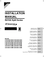 Daikin Inverter FDXS25CVMB Instruction Manual preview