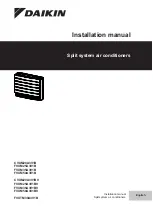 Daikin Perfera CVXM20A3V1B Installation Manual preview