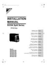 Preview for 1 page of Daikin RXR28EV1B8 Installation Manual