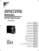 Preview for 1 page of Daikin RXR28EV1B9 Installation Manual
