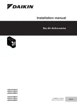 Daikin Sky Air Active Series Installation Manual preview