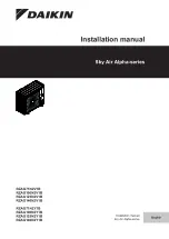 Daikin Sky Air Alpha Series Installation Manual preview