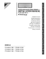 Preview for 1 page of Daikin Super Multi NX FTXG25JV1BW Installation Manual