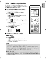 Предварительный просмотр 22 страницы Daikin Super Multi NX FTXS20J2V1B Operation Manual