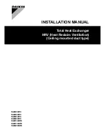 Preview for 1 page of Daikin VAM350FC Installation Manual