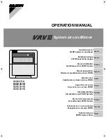 Preview for 1 page of Daikin VRV III REYQ8PY1B Operation Manual
