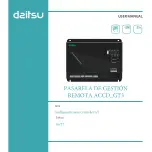 Daitsu GT Series User Manual предпросмотр