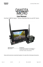 Dakota Micro DMOV-DWH7C User Manual preview