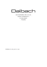 Предварительный просмотр 114 страницы Dalbach MWUB44 Manual