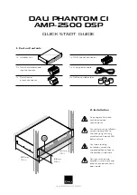 Dali PHANTOM CI AMP-2500 DSP Quick Start Manual preview