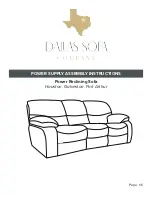 DALLAS SOFA COMPANY Houston Assembly Instructions Manual preview