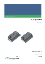 Danaher Motion SuperDrive ACS24 Series User Manual предпросмотр