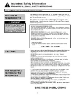 Preview for 4 page of Danby DCRM85WDB Owner'S Use And Care Manual