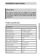 Preview for 3 page of Danfoss 103 Installation And User Manual